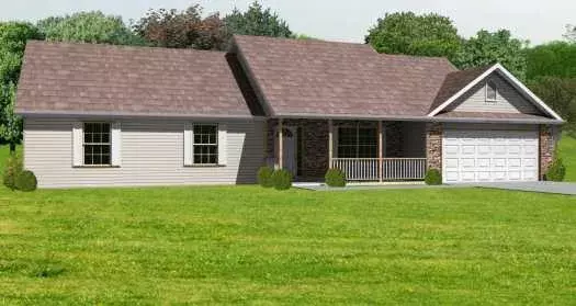 Traditional house plans 51-151 - front exterior, 1,856 sq ft, 3 bed, 2 bath house plans | Monster House Plans