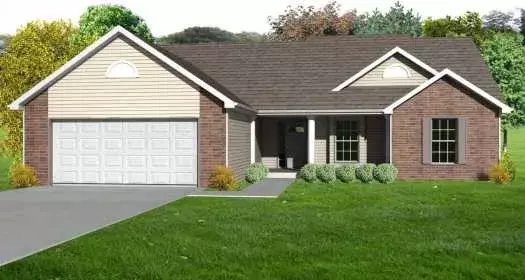 Traditional house plans 51-158 - front exterior, 1,484 sq ft, 3 bed, 2 bath house plans | Monster House Plans