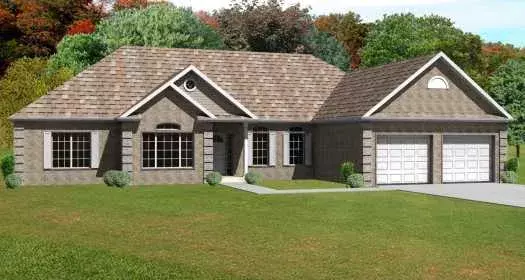 Traditional house plans 51-172 - front exterior, 2,224 sq ft, 3 bed, 2 bath house plans | Monster House Plans