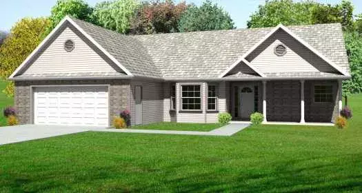 Traditional house plans 51-175 - front exterior, 1,830 sq ft, 3 bed, 2 bath house plans | Monster House Plans