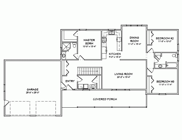 Main Floor Plan: 51-186