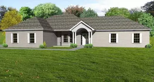 Traditional house plans 51-189 - front exterior, 2,090 sq ft, 3 bed, 2 bath house plans | Monster House Plans