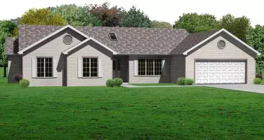Traditional house plans 51-190 - front exterior, 1,658 sq ft, 3 bed, 2 bath house plans | Monster House Plans