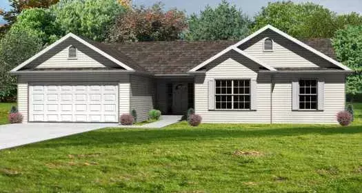 Traditional house plans 51-194 - front exterior, 1,418 sq ft, 3 bed, 2 bath house plans | Monster House Plans