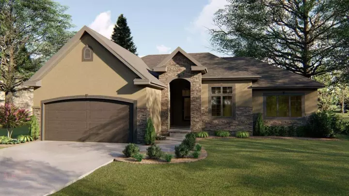 Traditional house plans 52-101 - front exterior, 1,688 sq ft, 3 bed, 2 bath house plans | Monster House Plans