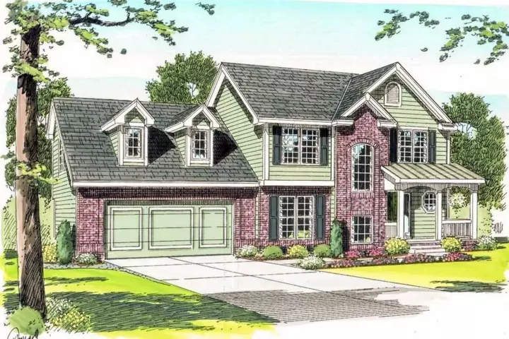 Country house plans 52-146 - front exterior, 1,772 sq ft, 3 bed, 2 bath house plans | Monster House Plans