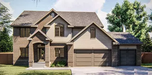 Traditional house plans 52-183 - front exterior, 2,672 sq ft, 3 bed, 3 bath house plans | Monster House Plans