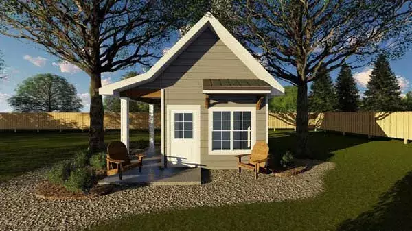 Country house plans 52-220 - front exterior, 122 sq ft, 0 bed, 0 bath house plans | Monster House Plans