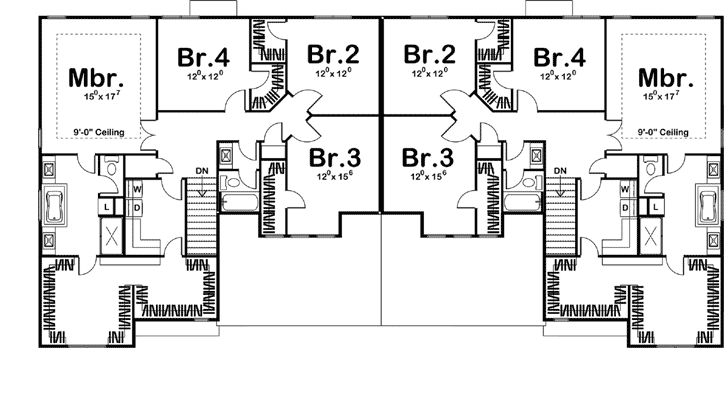 Upper/Second Floor Plan:52-282