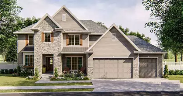 Traditional house plans 52-286 - front exterior, 2,332 sq ft, 4 bed, 2 bath house plans | Monster House Plans