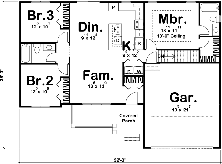Main Floor Plan: 52-299