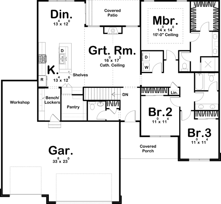 Main Floor Plan: 52-335
