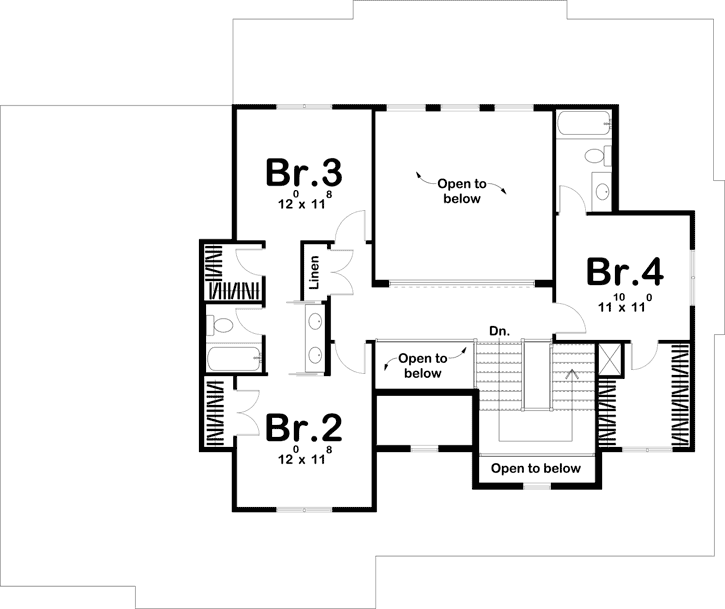 Upper/Second Floor Plan:52-346