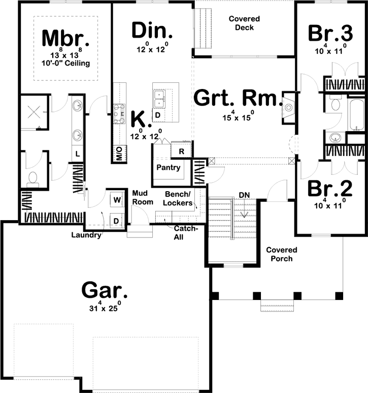 Main Floor Plan: 52-353