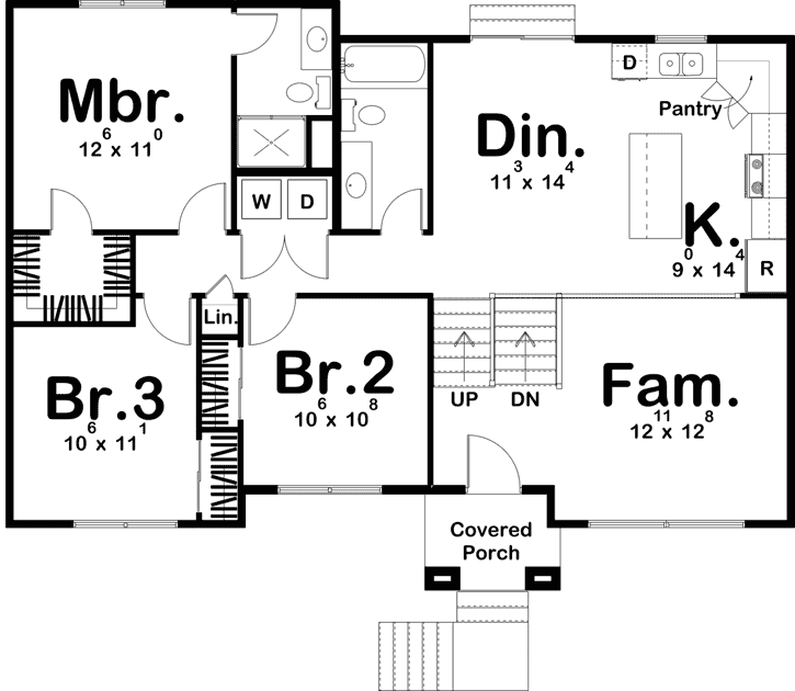 Main Floor Plan: 52-355
