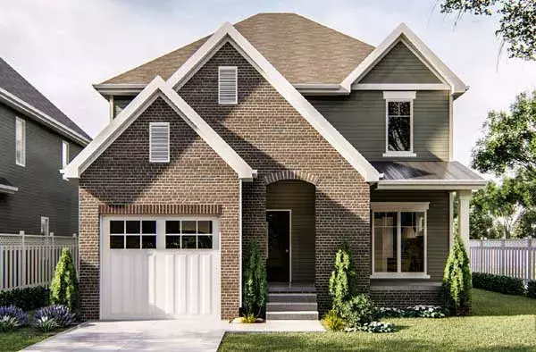 Traditional house plans 52-381 - front exterior, 2,294 sq ft, 4 bed, 2 bath house plans | Monster House Plans