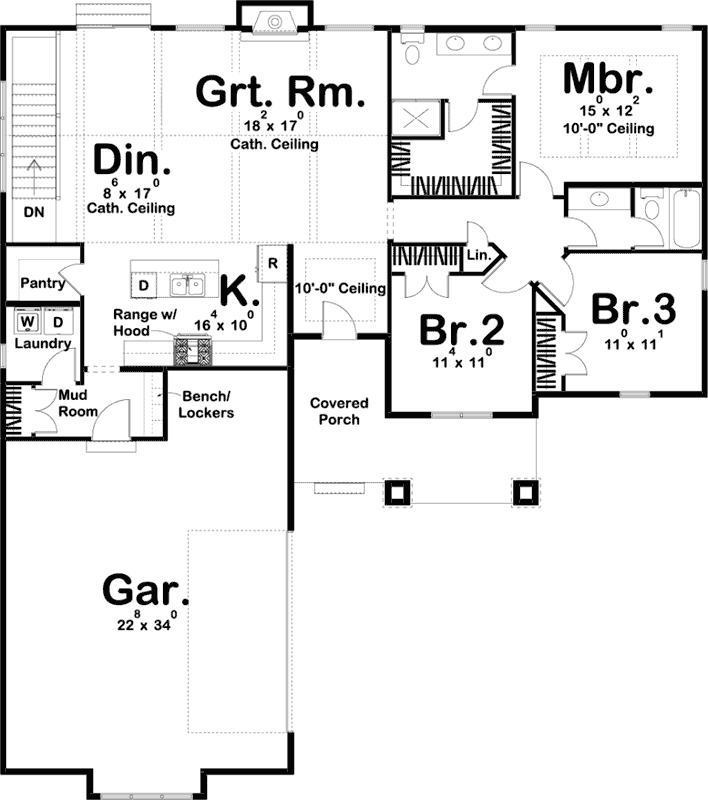 Main Floor Plan: 52-390