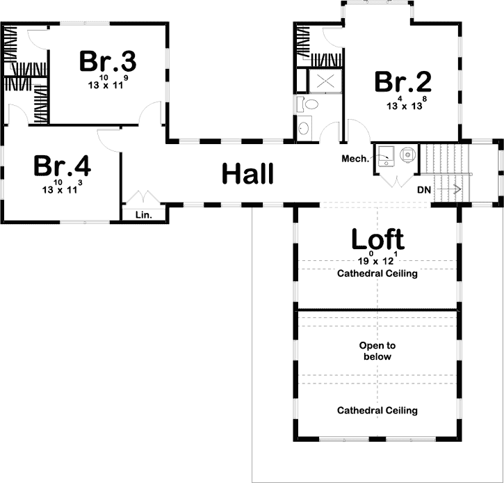 Upper/Second Floor Plan:52-399