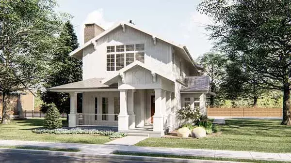 Cottage house plans 52-410 - front exterior, 2,307 sq ft, 3 bed, 2 bath house plans | Monster House Plans