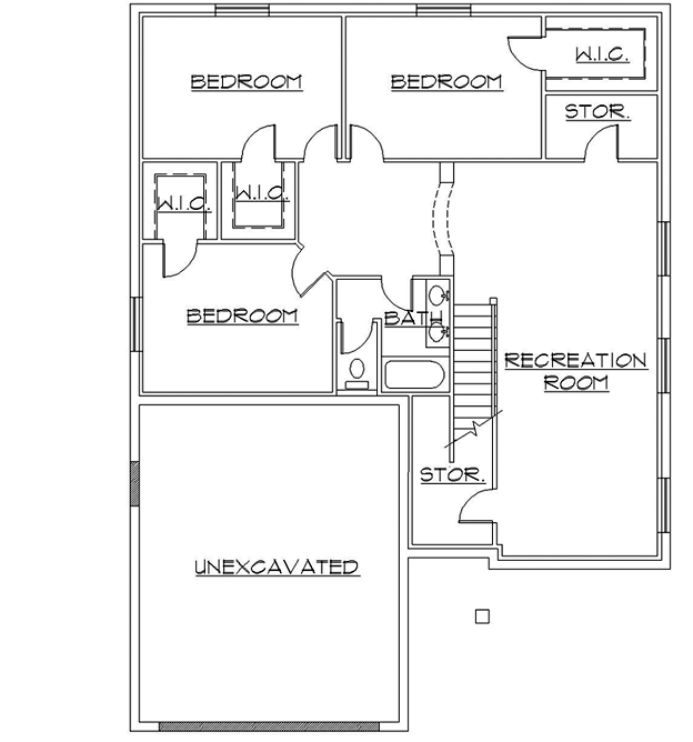Lower Floor Plan:53-105