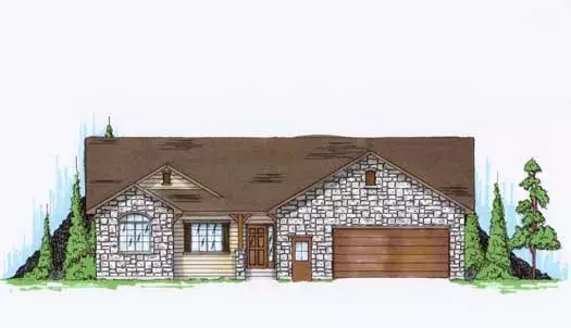 Traditional house plans 53-106 - front exterior, 1,821 sq ft, 3 bed, 2 bath house plans | Monster House Plans