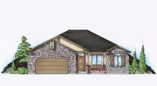 Traditional house plans 53-111 - front exterior, 1,699 sq ft, 2 bed, 2 bath house plans | Monster House Plans