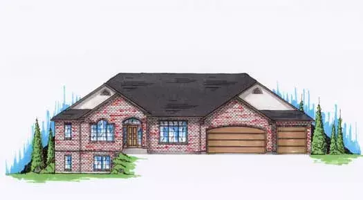European house plans 53-142 - front exterior, 2,247 sq ft, 2 bed, 2 bath house plans | Monster House Plans