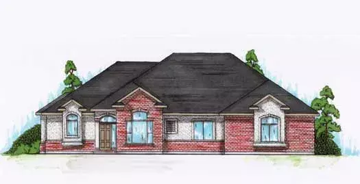 Traditional house plans 53-147 - front exterior, 2,297 sq ft, 3 bed, 2 bath house plans | Monster House Plans