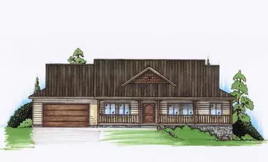 Country house plans 53-151 - front exterior, 2,332 sq ft, 3 bed, 2 bath house plans | Monster House Plans