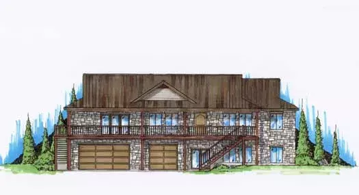 Traditional house plans 53-172 - front exterior, 2,450 sq ft, 3 bed, 2 bath house plans | Monster House Plans