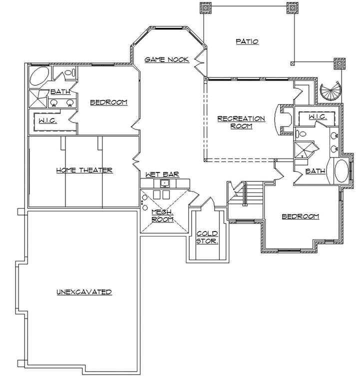 Lower Floor Plan:53-185