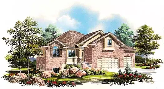 Traditional house plans 53-245 - front exterior, 2,103 sq ft, 2 bed, 2 bath house plans | Monster House Plans