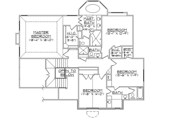 Upper/Second Floor Plan:53-285