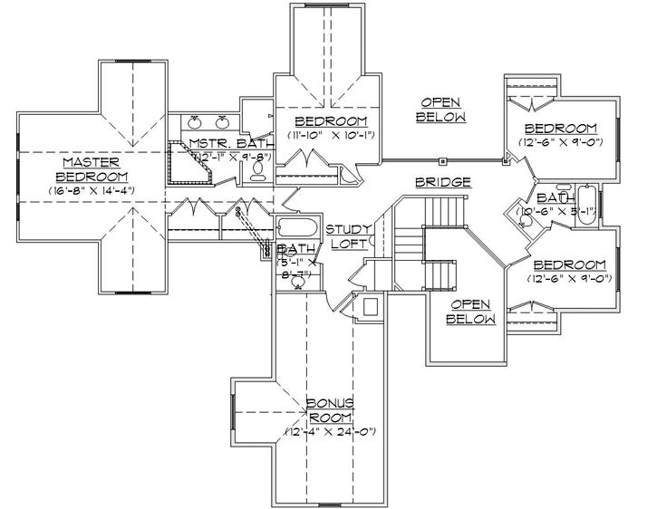 Upper/Second Floor Plan:53-292