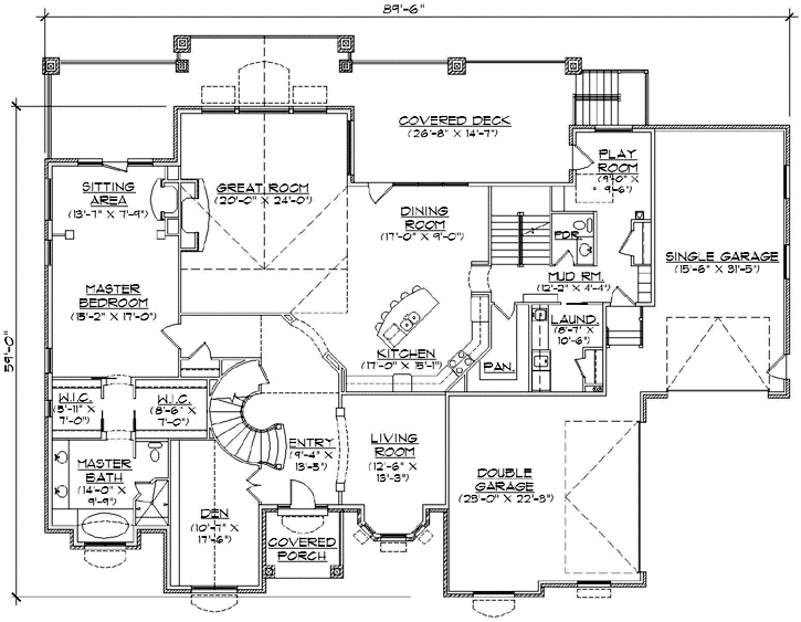 Main Floor Plan: 53-332