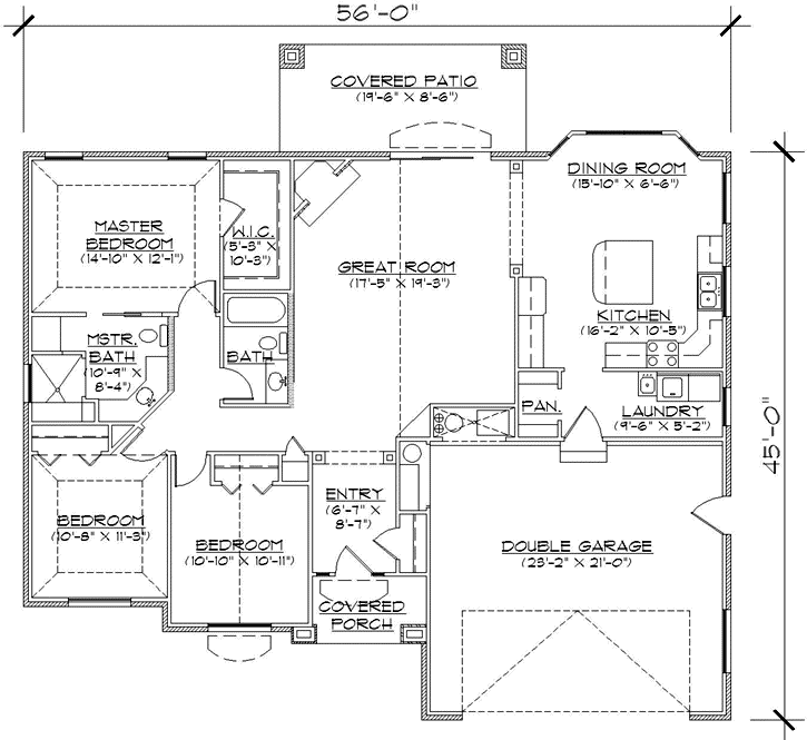 Main Floor Plan: 53-345