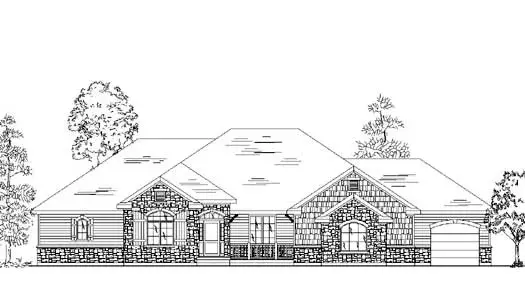 Traditional house plans 53-359 - front exterior, 2,407 sq ft, 3 bed, 2 bath house plans | Monster House Plans