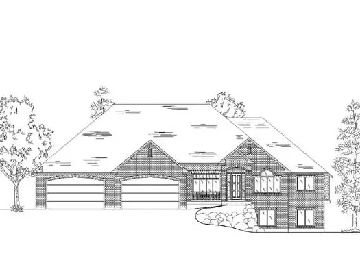 Traditional house plans 53-366 - front exterior, 2,756 sq ft, 3 bed, 2 bath house plans | Monster House Plans