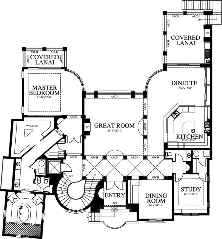 Upper/Second Floor Plan:54-101