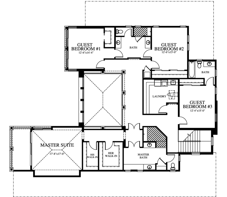 Upper/Second Floor Plan:54-103