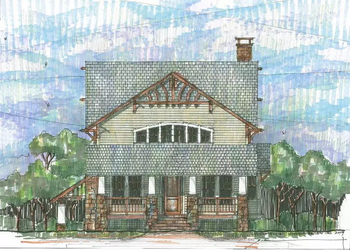 Coastal house plans 54-118 - front exterior, 3,663 sq ft, 4 bed, 3 bath house plans | Monster House Plans