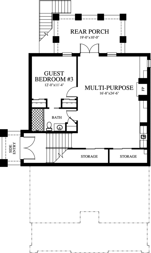 Lower Floor Plan:54-118