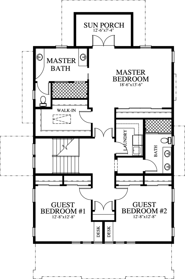 Upper/Second Floor Plan:54-118