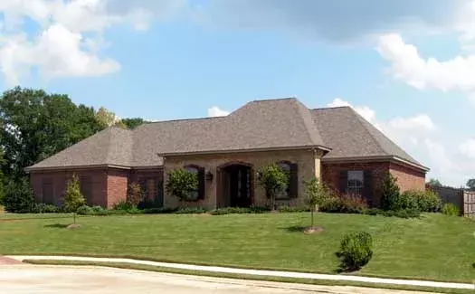European house plans 56-122 - front exterior, 2,311 sq ft, 3 bed, 2 bath house plans | Monster House Plans