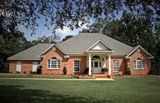 Traditional house plans 56-125 - front exterior, 2,144 sq ft, 4 bed, 2 bath house plans | Monster House Plans