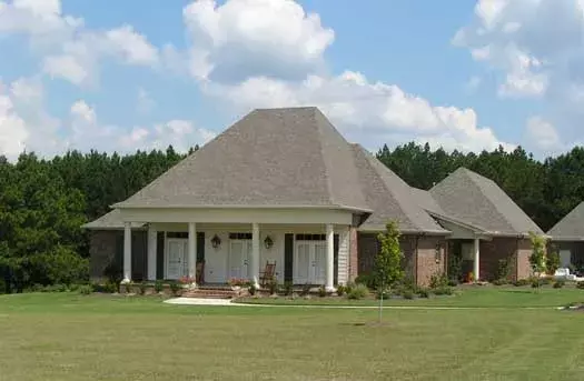Southern house plans 56-129 - front exterior, 3,243 sq ft, 3 bed, 3 bath house plans | Monster House Plans