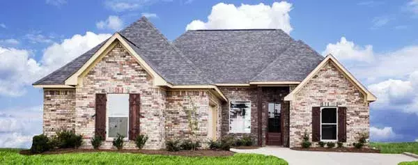 Traditional house plans 56-140 - front exterior, 1,811 sq ft, 3 bed, 2 bath house plans | Monster House Plans