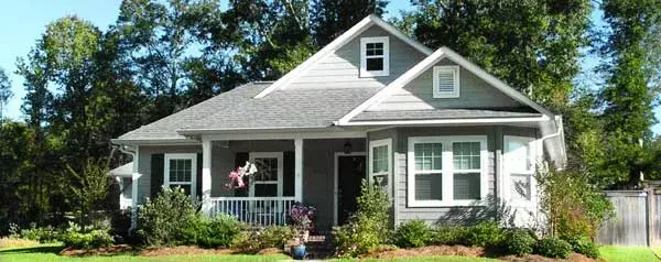 Bungalow house plans 56-144 - front exterior, 2,152 sq ft, 3 bed, 2 bath house plans | Monster House Plans