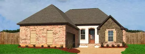 European house plans 56-158 - front exterior, 1,799 sq ft, 4 bed, 2 bath house plans | Monster House Plans