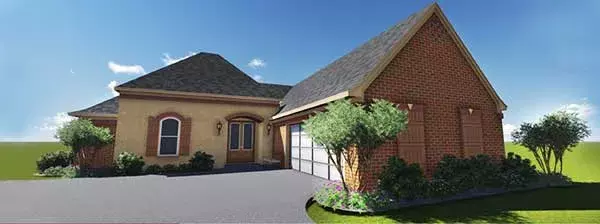 Southern house plans 56-161 - front exterior, 1,725 sq ft, 3 bed, 2 bath house plans | Monster House Plans